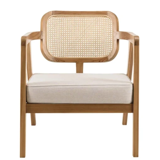 Macabane Ensemble canapé 2 places 2 fauteuils et 1 table basse FLORES en teck WILL Marron Online