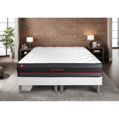 Somness Ensemble double sommier matelas REGEN a memoire de forme