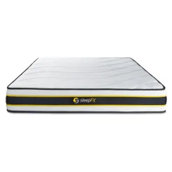 Sleepfit Ensemble double sommier matelas ressorts ensaches et memoire de forme Outlet