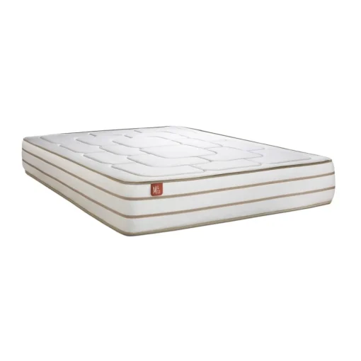 Marmottes & Co Ensemble LE DOUILLET Memoire de forme BioVisco Maxi epaisseur double sommiers Beige Hot