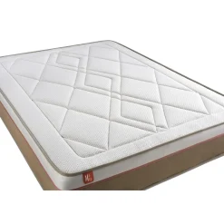 Marmottes & Co Ensemble LE SOYEUX Ressorts ensaches Memoire de forme BioVisco double sommiers Beige