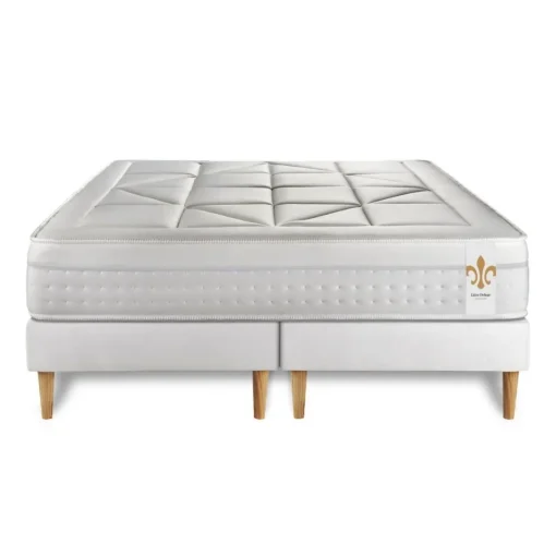 LITIER DELUXE Ensemble Le Vingt-Huit double sommiers Blanc Clearance