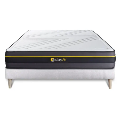 Sleepfit Ensemble matelas ACTIVE sommier kit blanc Hot