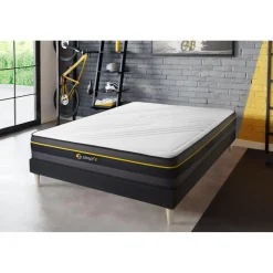 Sleepfit Ensemble matelas ACTIVE sommier kit noir Sale