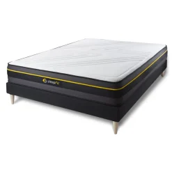 Sleepfit Ensemble matelas ACTIVE sommier kit noir Sale