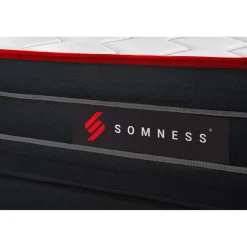 Somness Ensemble matelas BOOST ressorts ensaches et memoire de forme avec sommier kit blanc Clearance