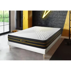Sleepfit Ensemble matelas ULTRA sommier kit blanc Hot
