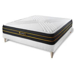 Sleepfit Ensemble matelas ULTRA sommier kit blanc Hot