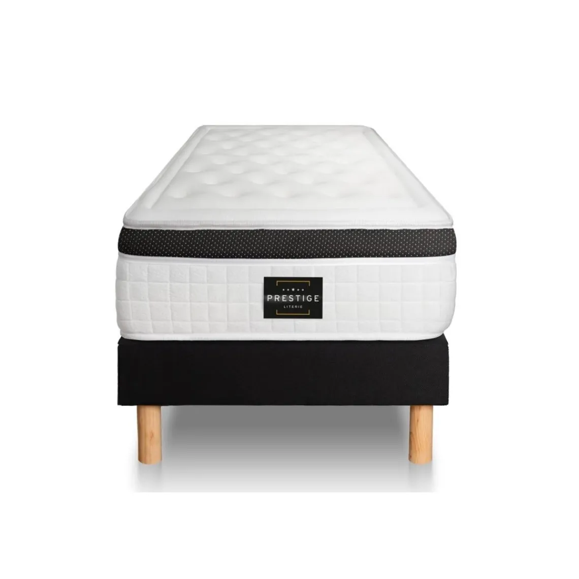 Prestige literie Ensemble Privilège sommier Kit Noir New