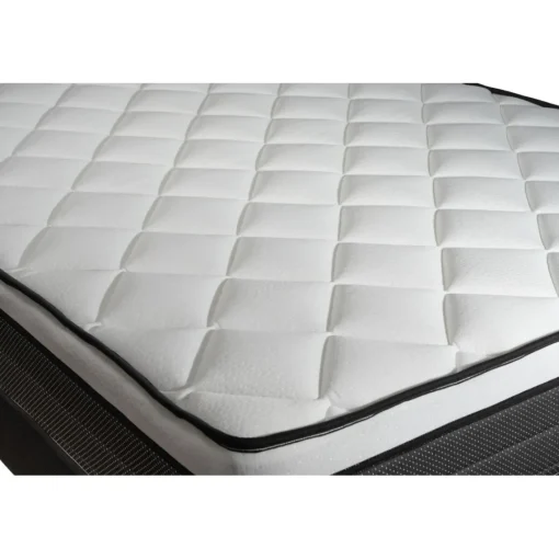 Prestige literie Ensemble Suite Ressorts ensaches, memoire de forme 5 zones Blanc Hot