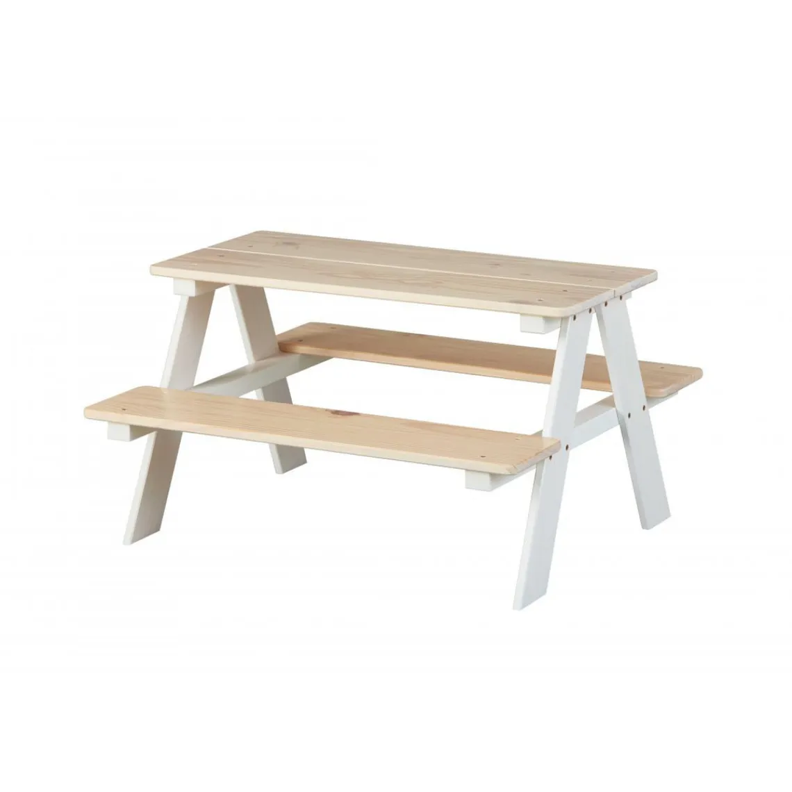 3S. x Home Ensemble table et bancs enfant en bois - HINNA Hot