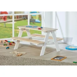 3S. x Home Ensemble table et bancs enfant en bois - HINNA Hot