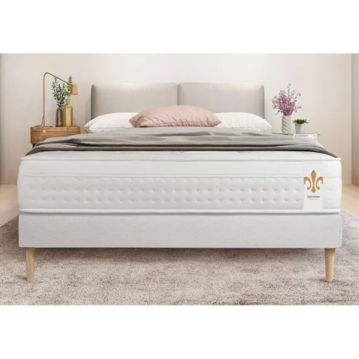 LITIER DELUXE Ensemble Vingt-Huit sommier Kit Blanc Outlet