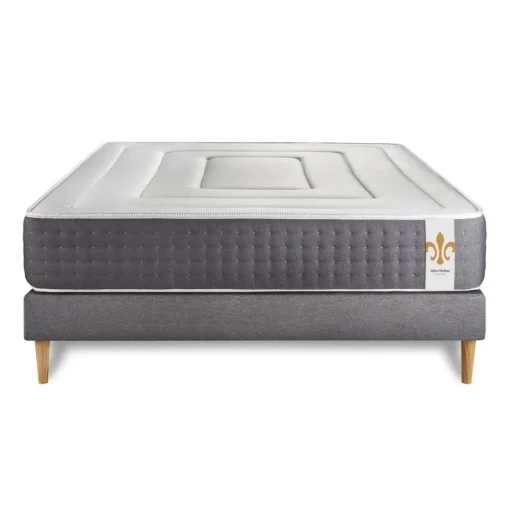 LITIER DELUXE Ensemble Vingt-Six sommier Kit Gris Outlet
