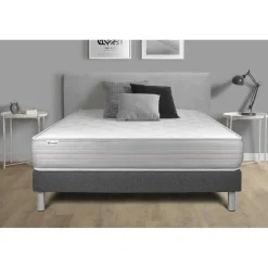 VITALIT Ensemble VITALMEMO sommier kit gris Hot