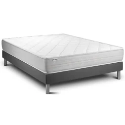 VITALIT Ensemble VITALMEMO sommier kit gris Hot