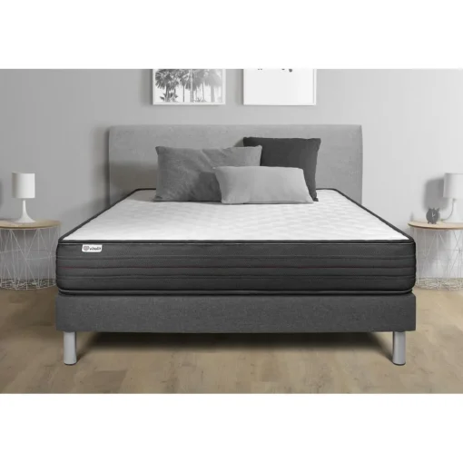VITALIT Ensemble VITALPOWER sommier Kit gris Discount