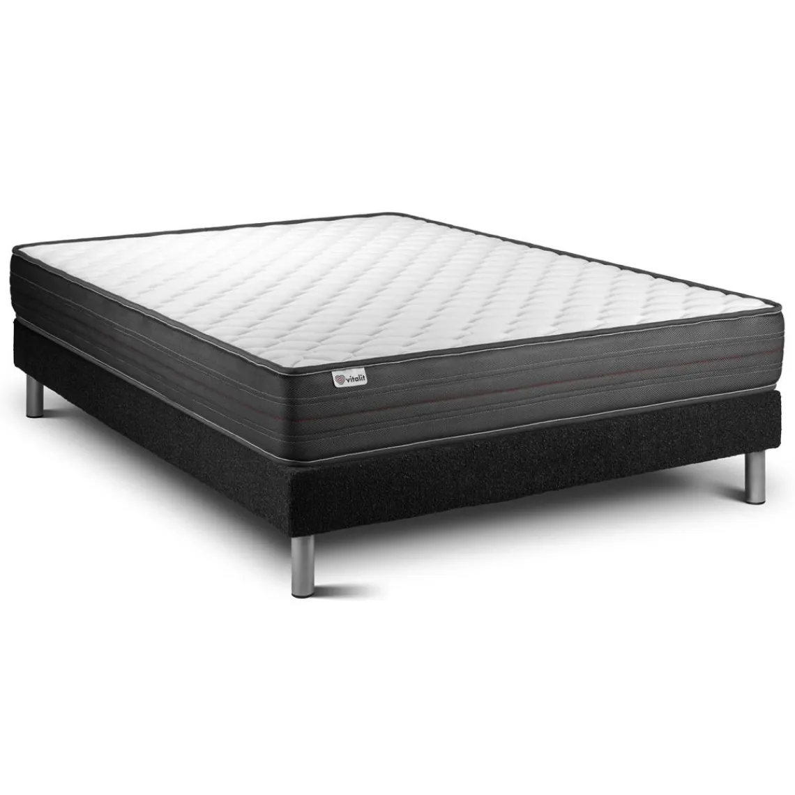 VITALIT Ensembles matelas sommiers VITALPOWER noir Outlet