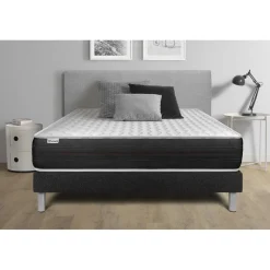 VITALIT Ensembles matelas sommiers VITALSPRING noir New