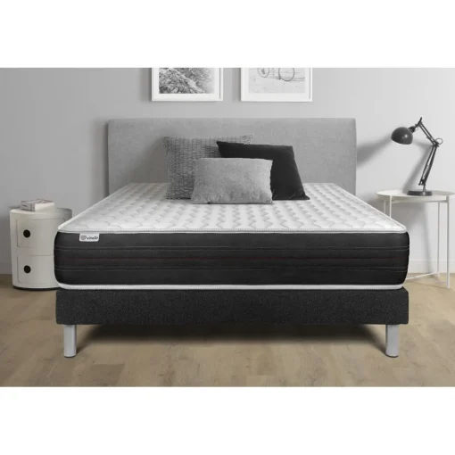 VITALIT Ensembles matelas sommiers VITALSPRING noir New