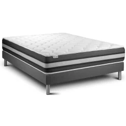VITALIT Ensembles matelas sommiers gris VITALSPRING ZEN Hot