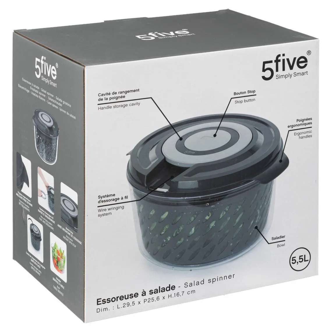 3S. x Home Essoreuse à fil 5,5L Discount