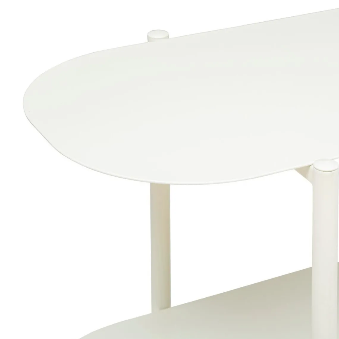 3S. x Home Etagère 3 niveaux blanche en métal New