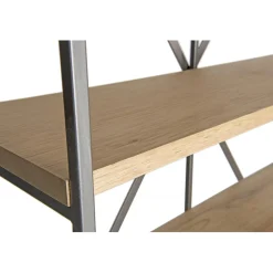 Macabane Etagère 5 niveaux en bois et en métal CARLA Discount