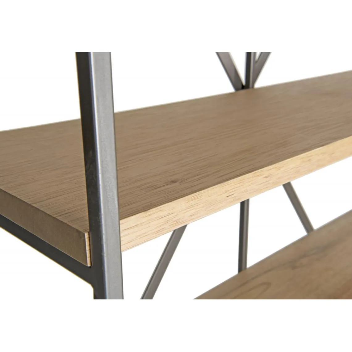 Macabane Etagère 5 niveaux en bois et en métal CARLA Discount