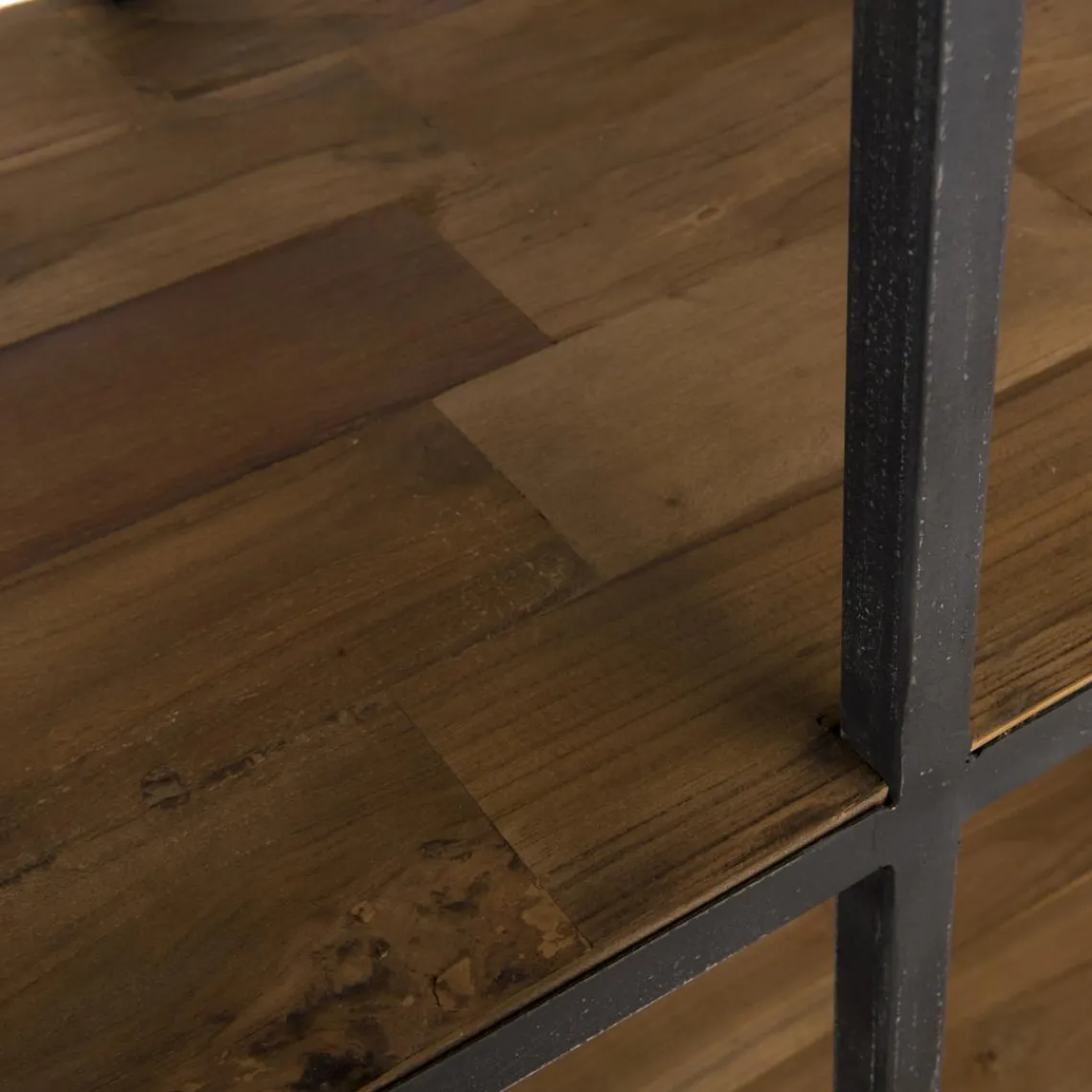 Macabane Etagère 4 Niveaux SIXTINE 4 Tiroirs Bois Teck Recyclé Et Métal Online