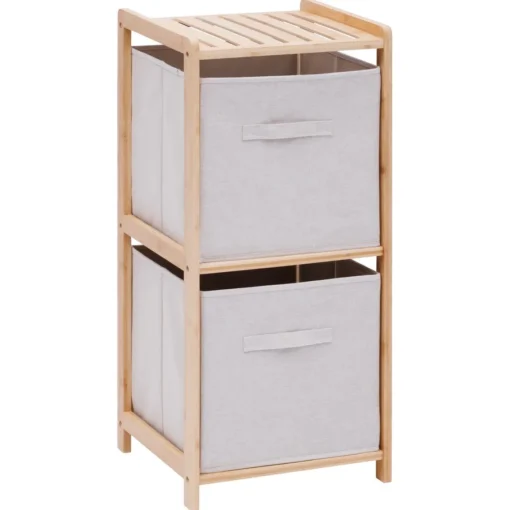 3S. x Home Etagère 2 niveaux Tidy Box bois clair Sale