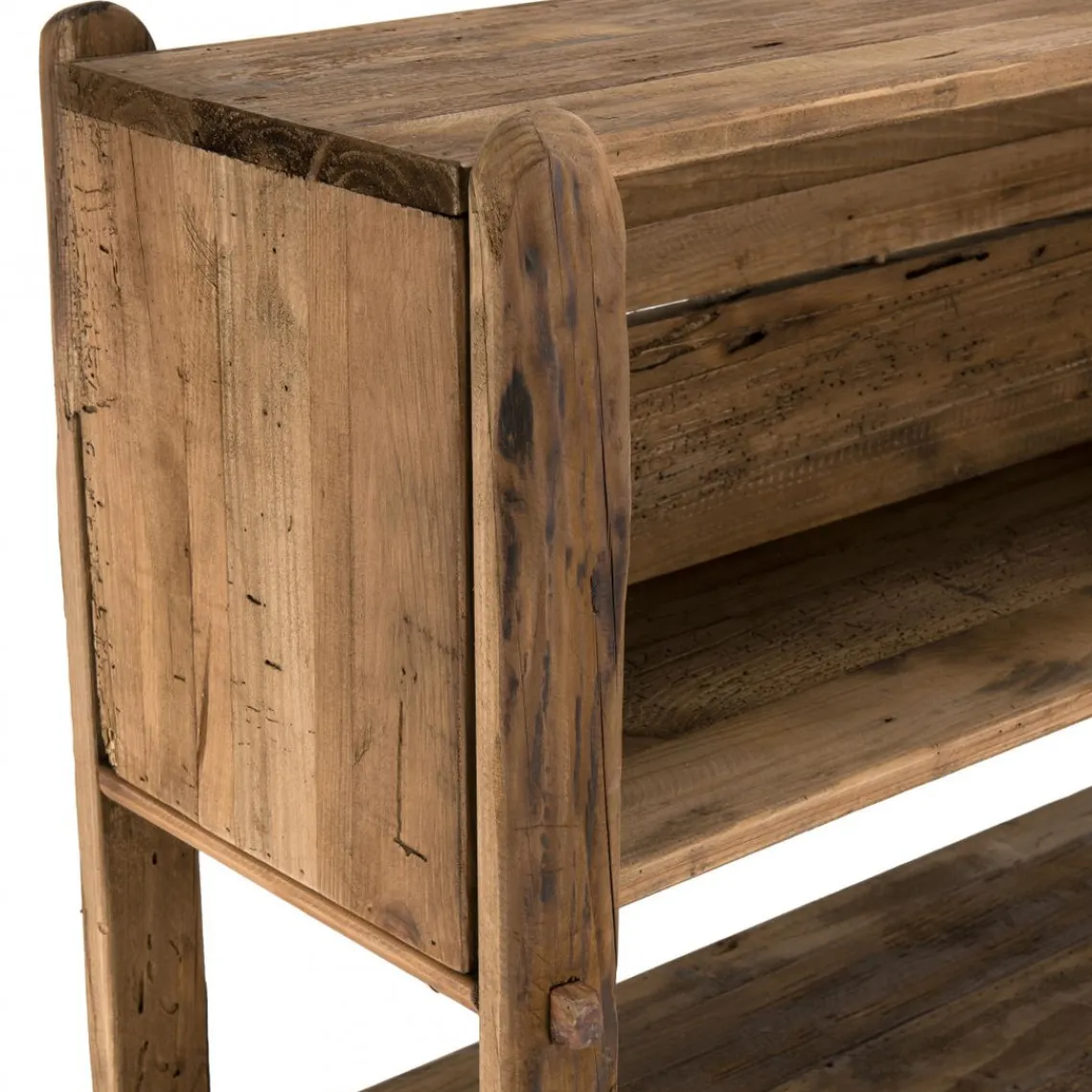 Macabane Etagère ANDRIAN 3 Niveaux Bois Pin Recyclé Clearance