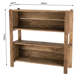 Macabane Etagère ANDRIAN 3 Niveaux Bois Pin Recyclé Clearance