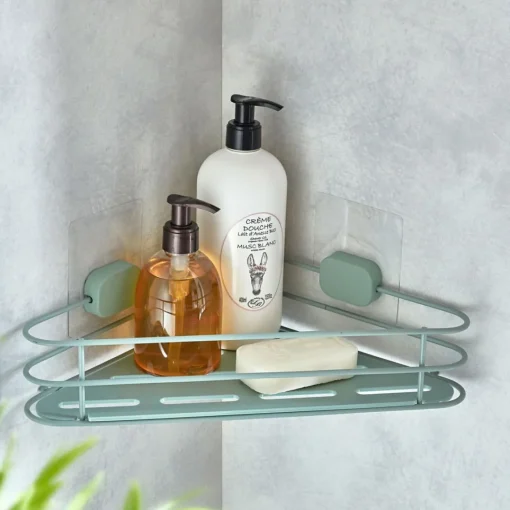 Becquet Etagère d'angle Salle de Bain Vertgriso Celadon Hot