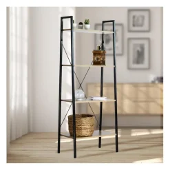 Calicosy Etagère de rangement 4 niveaux style industriel Clearance