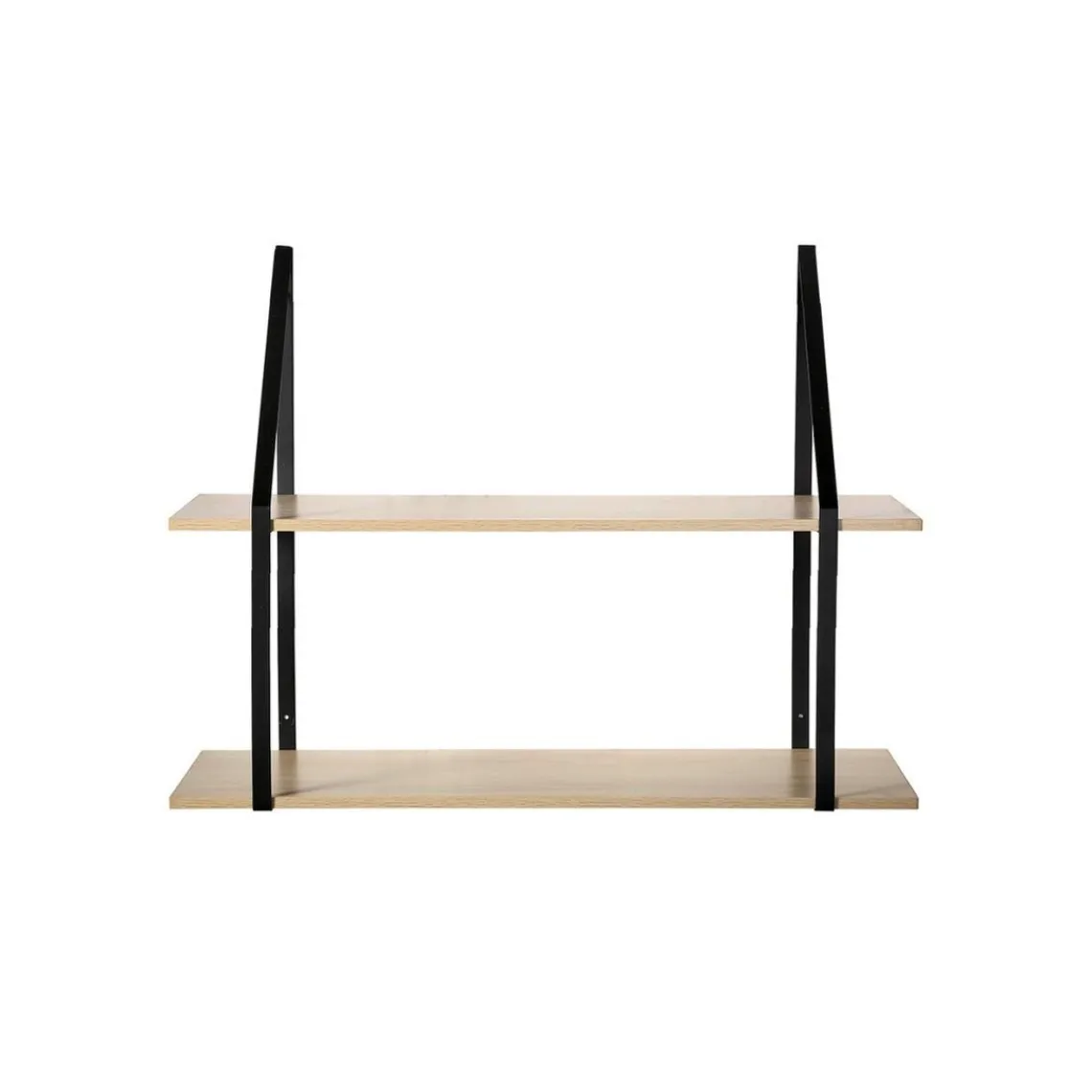 Calicosy Etagère murale grande profondeur à 2 niveaux en bois support métal Discount