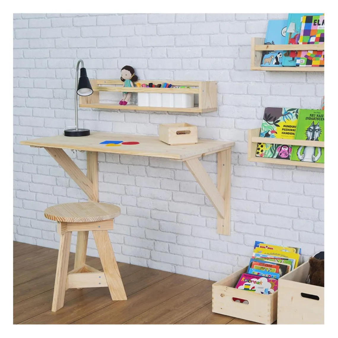 Calicosy Etagère murale petit modèle en pin massif Sale