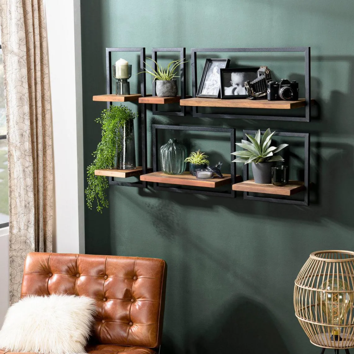 Macabane Etagère murale SIXTINE métal Sale