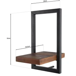 Macabane Etagère murale SIXTINE métal Sale