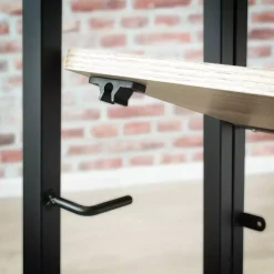 Calicosy Etagère pliable 4 niveaux style industriel en bois Beige Hot