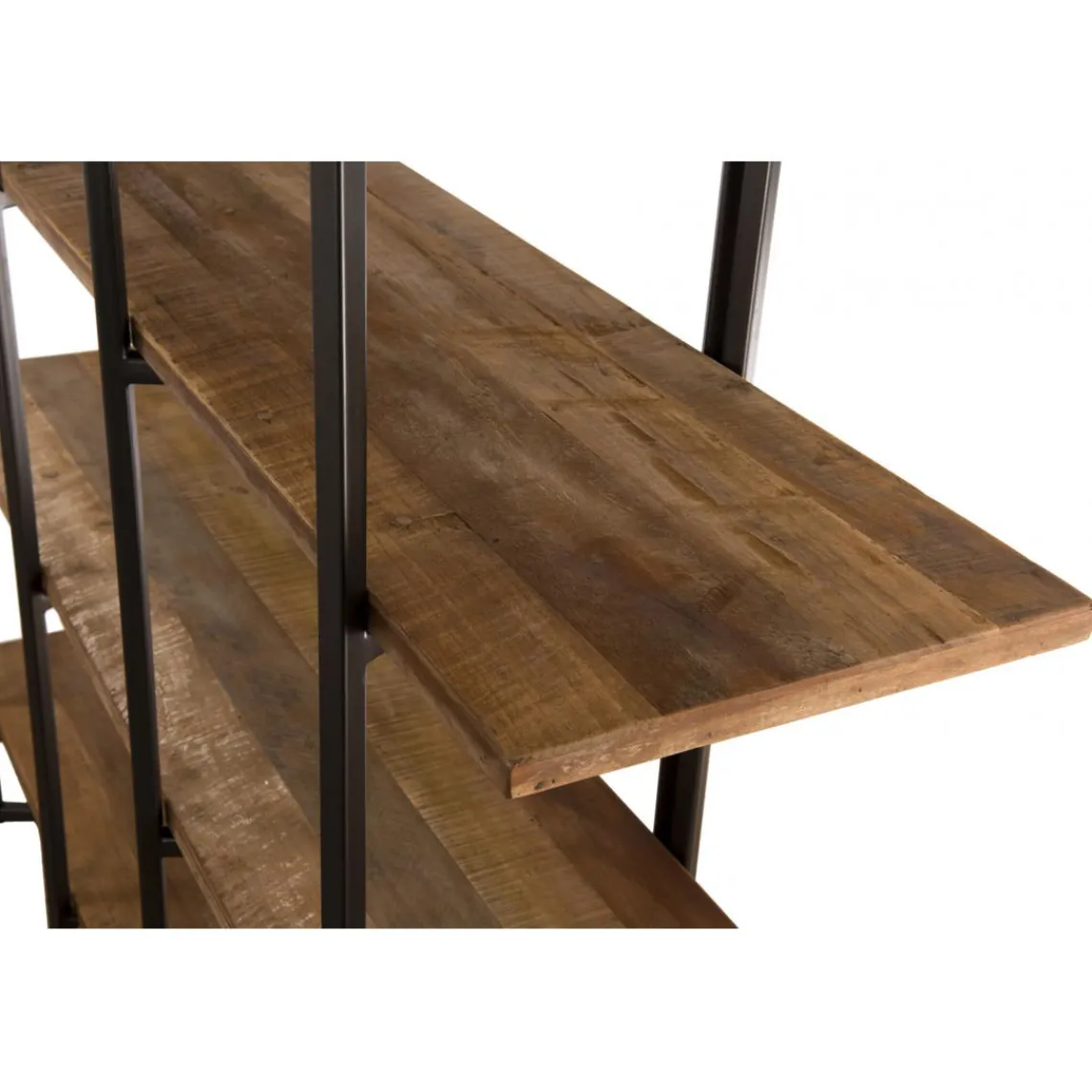 Macabane Etagère SIXTINE 4 Niveaux Bois Teck Recyclé Acacia Mahogany Et Métal Hot