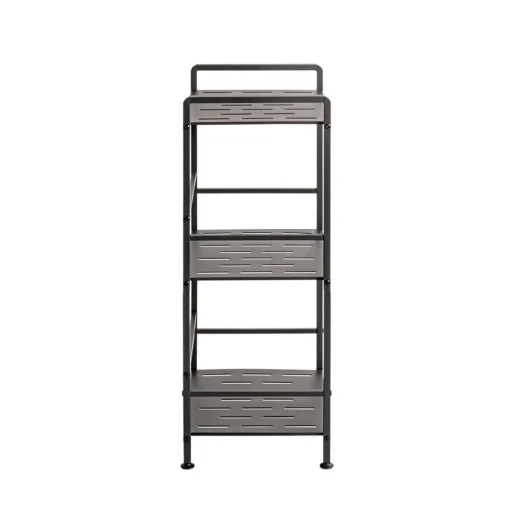 3S. x Home Etagères en métal peint époxy anthracite en tube d'acier Sale