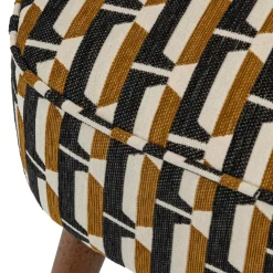 3S. x Home Fauteuil Chiara beige et noir Sale