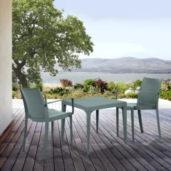 Factory Fauteuil De Jardin Uni Turquoise Spirit Garden DIANE Bleu