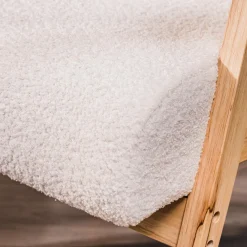 Nordlys Fauteuil de salon avec structure bois blanc Outlet