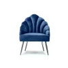 3S. x Home Fauteuil de salon en Métal Bleu Design Clearance