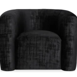 3S. x Home Fauteuil design Dossipa Tissu texturé Noir Sale