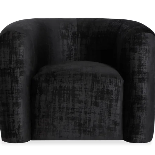 3S. x Home Fauteuil design Dossipa Tissu texturé Noir Sale