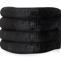 3S. x Home Fauteuil design Dossipa Tissu texturé Noir Sale