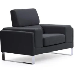 3S. x Home Fauteuil Design Tissu Noir BATO Hot